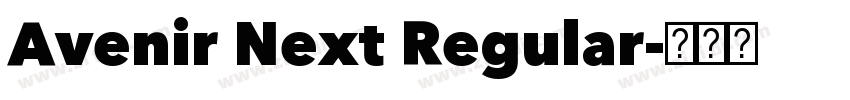 Avenir Next Regular字体转换